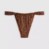 Paula Echevarría bikinibukse med leopardmønster og glitrende finish