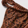 Paula Echevarría bikinibukse med leopardmønster og glitrende finish