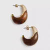 Paula Echevarría dråpeformede hoop-øreringer i resin