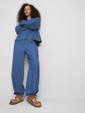 Paula Echevarría harembukser i bomullsrik denim