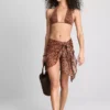 Paula Echevarría leopardmønstret bikinitopp med halterneck