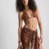 Paula Echevarría leopardmønstret bikinitopp med halterneck