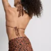 Paula Echevarría leopardmønstret bikinitopp med halterneck