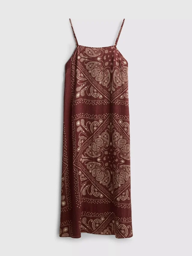 Paula Echevarría paisley-midi-kjole i søyleform