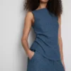 Paula Echevarría rynket, krøllet tank-top