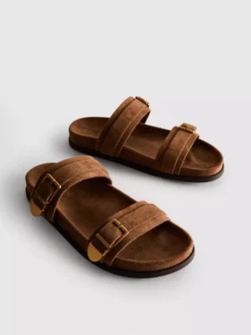 Paula Echevarría sandaler med to stropper og spenne
