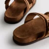 Paula Echevarría sandaler med to stropper og spenne