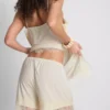 Paula Echevarría shorts med blonder