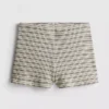 Paula Echevarría strikkede stripete minishorts