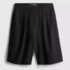 Plisserte bermudashorts
