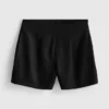 Plisserte shorts i linblanding