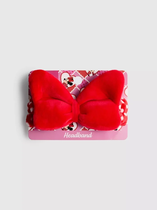 Plysj-hårbånd med sløyfe fra Disneys Minnie Mouse