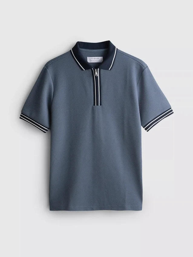 Polo-skjorte med struktur