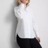 Poplin-skjorte med justerbar passform