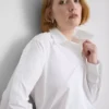 Poplin-skjorte med justerbar passform