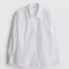 Poplin-skjorte med justerbar passform