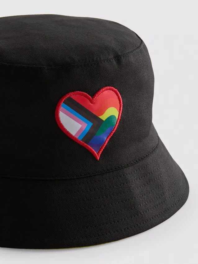 Pride-buckethat som kan vendes