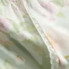 Pysjamasbukser med blomstermønster og vide ben