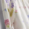 Pysjamasbukser med blomstermønster og vide ben
