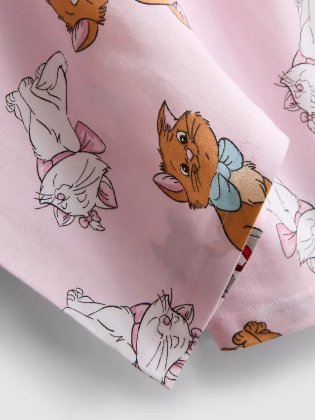 Pysjamaser i bomull med Disneys «The Aristocats»