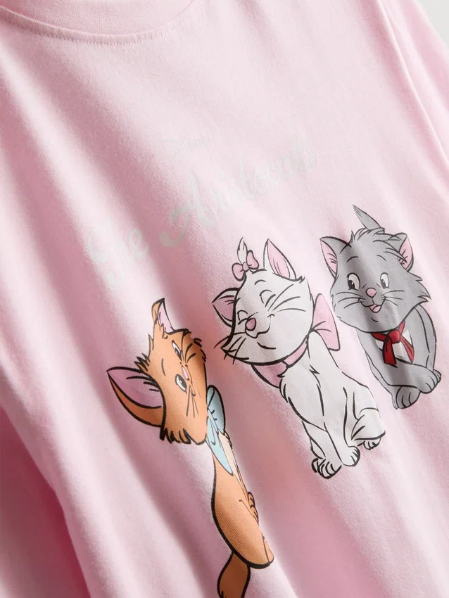 Pysjamaser i bomull med Disneys «The Aristocats»