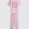 Pysjamaser i bomull med Hello Kitty-motiv