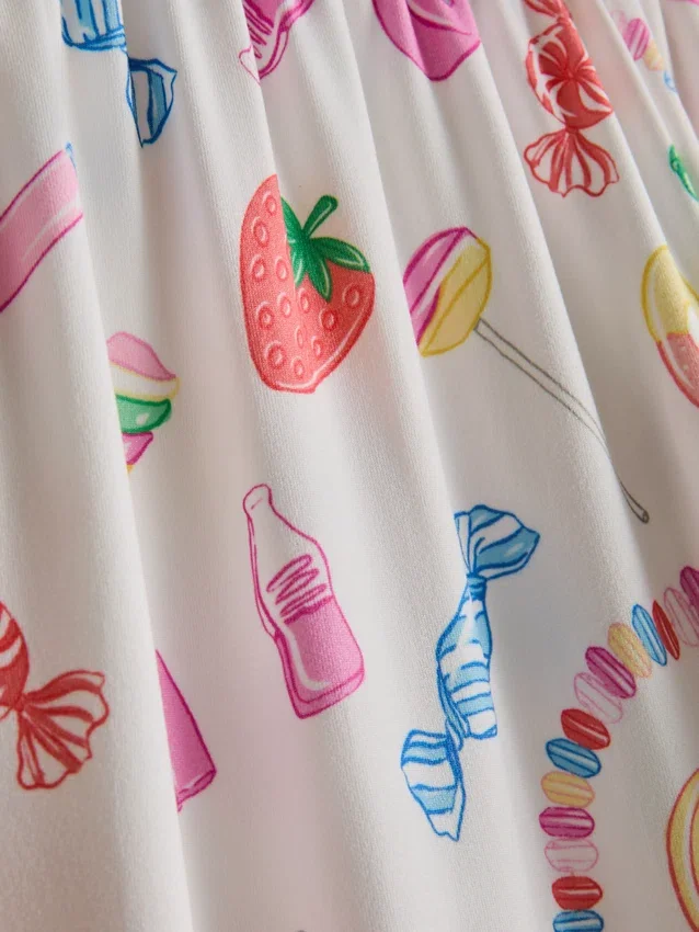 Pysjamaser i boyfriend-stil med søtt motiv