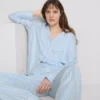 Pysjamaser i twill i boyfriend-stil