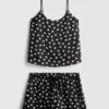Pysjamaser med cami og shorts