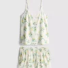 Pysjamaser med cami og shorts