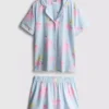 Pysjamaser med grafisk SpongeBob SquarePants-motiv og boyfriend-shorts