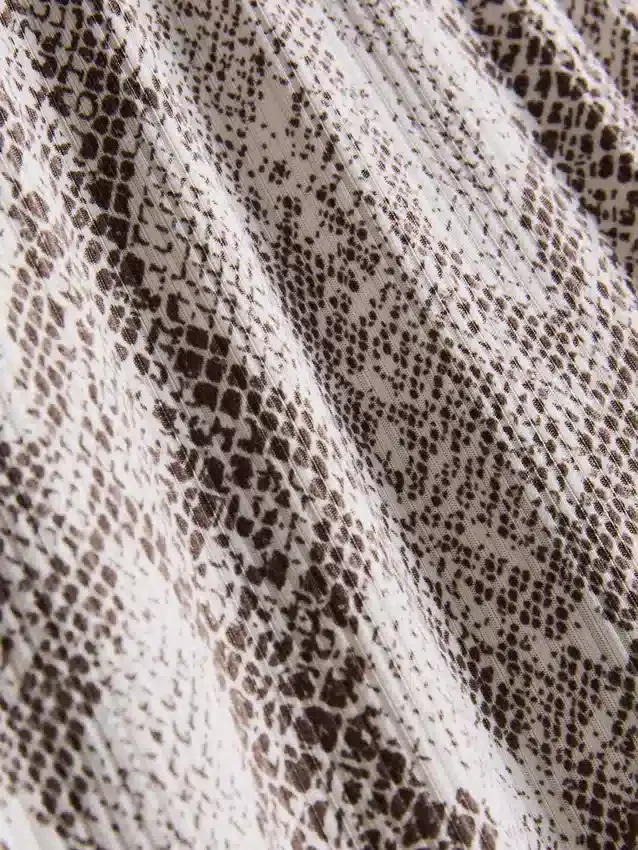 Pysjamaser med leopardmønstret blonder-cami