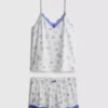 Pysjamaser med shorts og cami