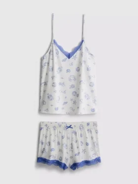 Pysjamaser med shorts og cami