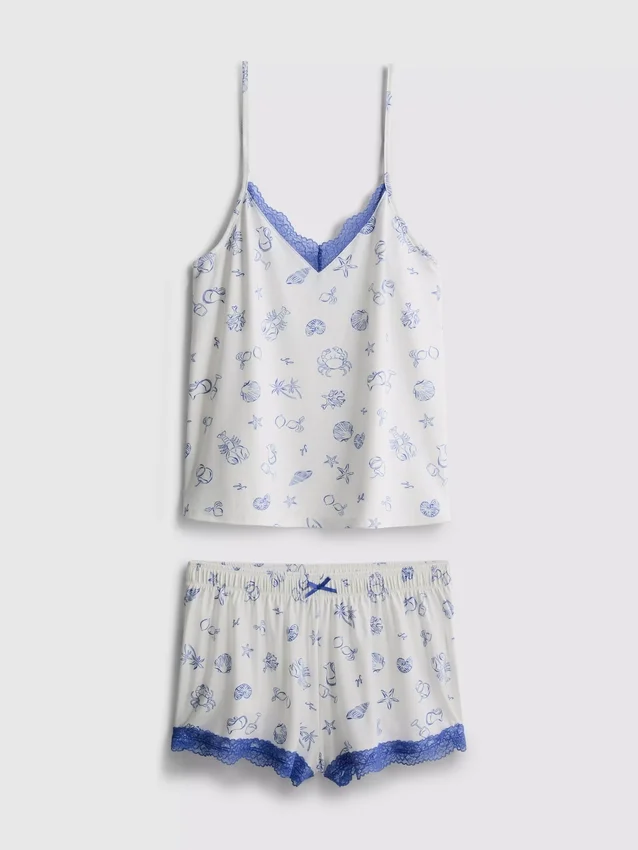 Pysjamaser med shorts og cami