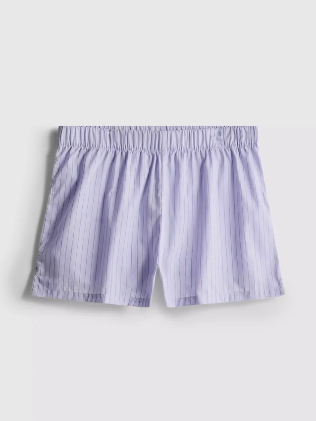 Pysjamaser-shorts i trykt bomull