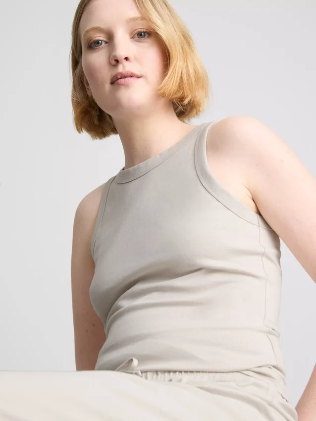 Racerback-tanktop i bomull