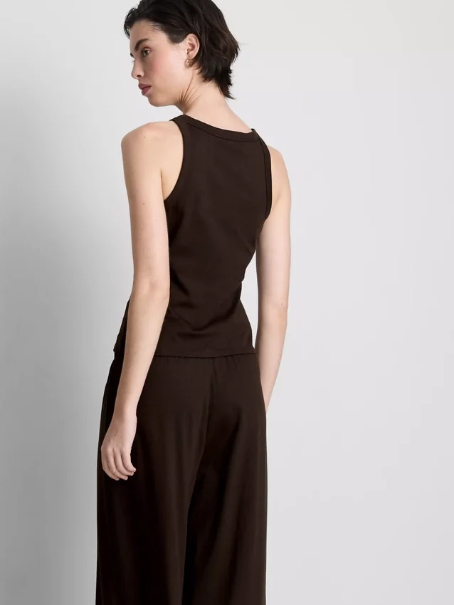 Racerback-tanktop i bomull