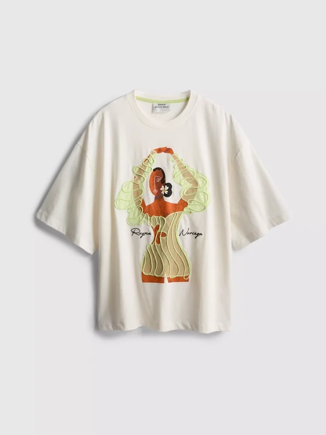 Reyna Noriega oversized bomulls-T-skjorte