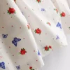 Ribbede pysjamaser med sommerfuglemotiv