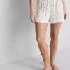 Ribbede pysjamaser-shorts i jersey