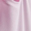 Ribbet bodycon-minikjole i T-skjorte-stil