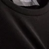 Ribbet bodycon-minikjole i T-skjorte-stil