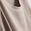 Ribbet tank-top i bomullsblanding