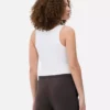 Ribbet tank-top med racerrygg