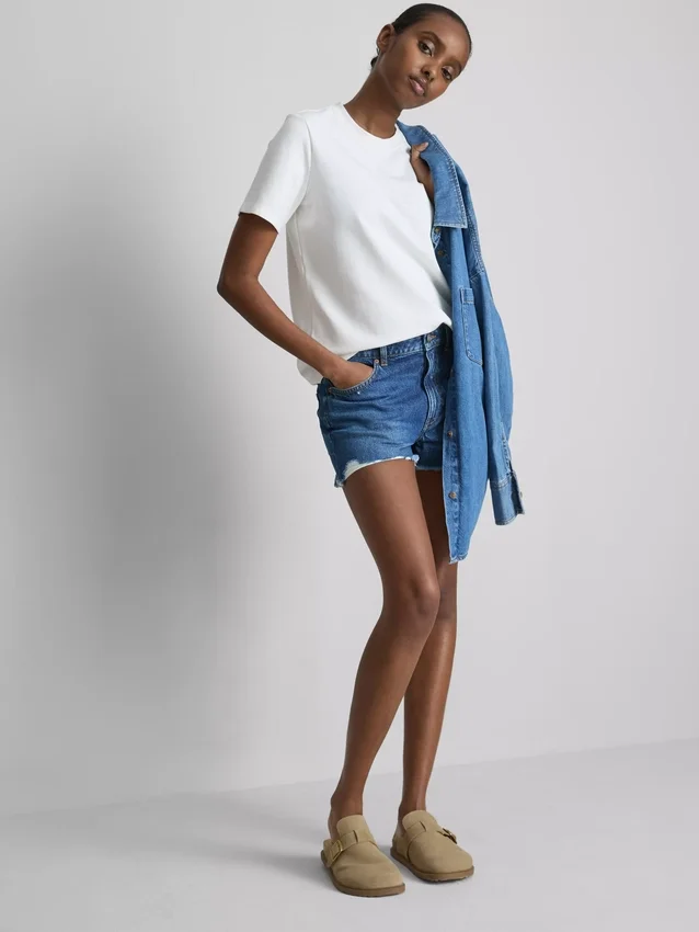 Rivede jeansshorts