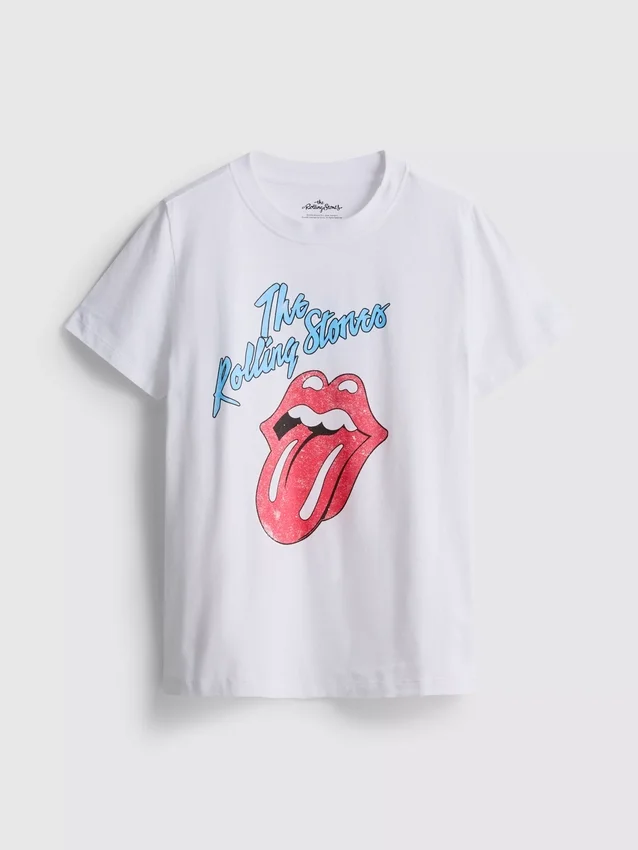 Rolling Stones-T-skjorte i bomull med grafisk trykk