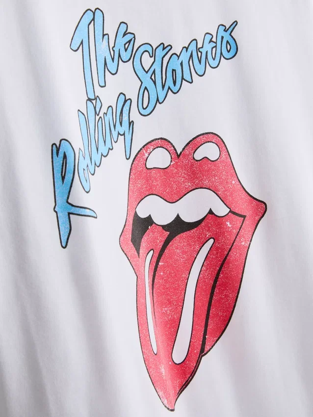 Rolling Stones-T-skjorte i bomull med grafisk trykk