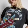 Rolling Stones-T-skjortekjolen med grafisk trykk