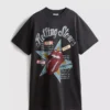 Rolling Stones-T-skjortekjolen med grafisk trykk